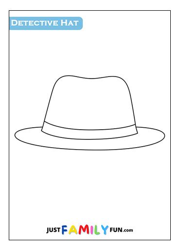 Printable Detective Hat